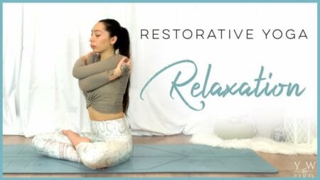 Restorative Yoga Deep Stretch for STRESS with Guided Meditation for RELAXATION Restorative Yoga Deep Stretch for STRESS with Guided Meditation for RELAXATION